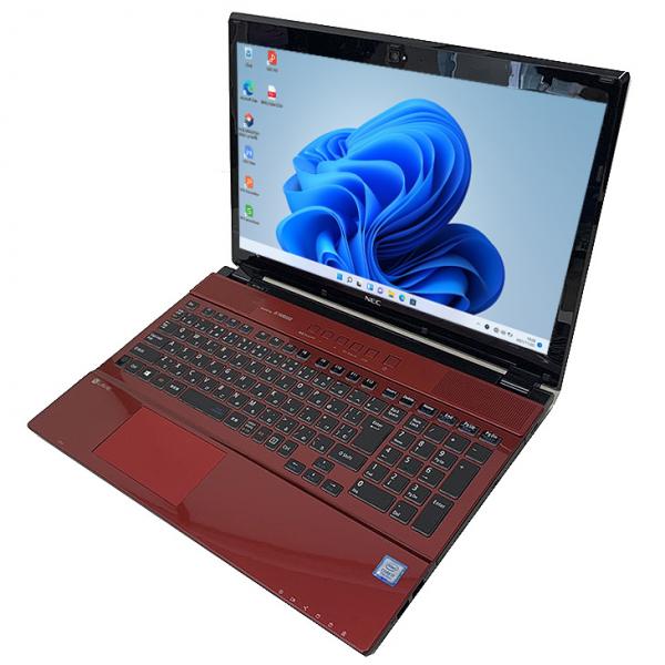 【中古パソコン】NEC LAVIE NS750 中古 ノート Office 選べる Win11 or Win10  第7世代　タッチパネル [Core i7 7500U 8GB 512GB BD 無線 テンキー カメラ 15.6型 レッド] :良品sub_image3