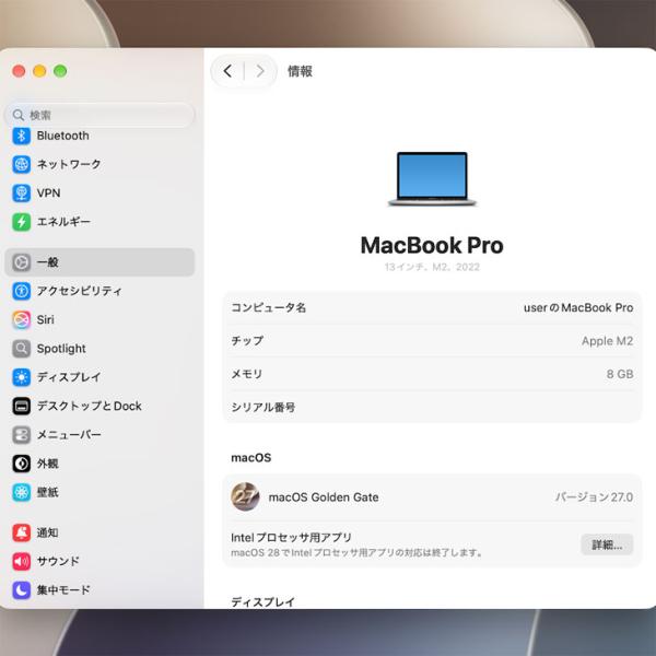 【中古パソコン】Apple MacBook Pro 13.3inch MNEQ3J/A A2338 2022 選べるOS TouchBar TouchID [Apple M2 8コア 8GB SSD512GB 無線 BT カメラ 13.3 Silver] :アウトレットsub_image9