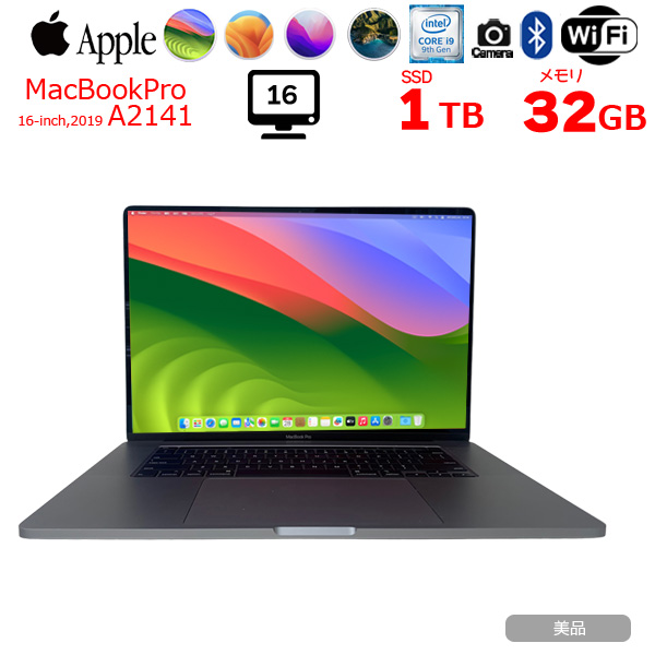 Apple MacBook Pro 16inch MVVK2J/A A2141 2019 USキー  RP 5500M 選べるOS TouchBar TouchID [core i9 9980HK 32GB 1TB 無線 カメラ 16 Space Gray] :美品sub_image1