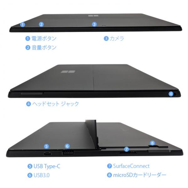 Microsoft Surface Pro7 中古 タブレット カラー Office 選べるOS 7in1ハブ+新品BTキー+ペン [core i7 1065G7 16GB 512GB カメラ 12.3 ブラック]:良品sub_image9