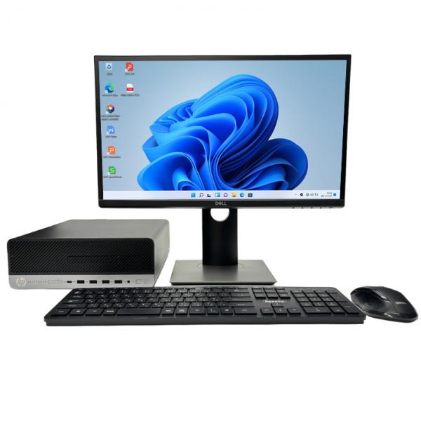 【中古パソコン 中古】HP EliteDesk 705G5 SFF 中古 RYZEN3PROのハイパワー 3画面同時出力 Office 選べるWin11 or Win10 第3世代 無線キーボードマウス付　[RYZEN3PRO 3200G メモリ8GB SSD256GB ROM 22型液晶 ]:良品sub_image7