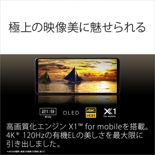 【SIMフリー】SONY Xperia 1V XQ-DQ44 スマートフォン eSIM nanoSIM 指紋センサー [Snapdragon 8 Gen2 RAM16GB ROM512GB 6.5インチ Android ブラック]:美品sub_image7