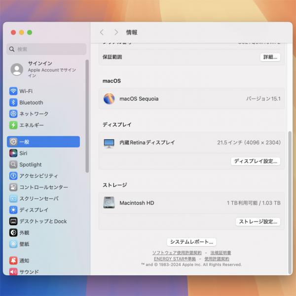 Apple iMac 21.5inch MRT42J/A A2116 4K 2019 一体型 選べるOS [Core i7 8700 3.2GHz メモリ32GB  Fusion 1TB 無線 BT カメラ 21.5インチ] :良品sub_image9