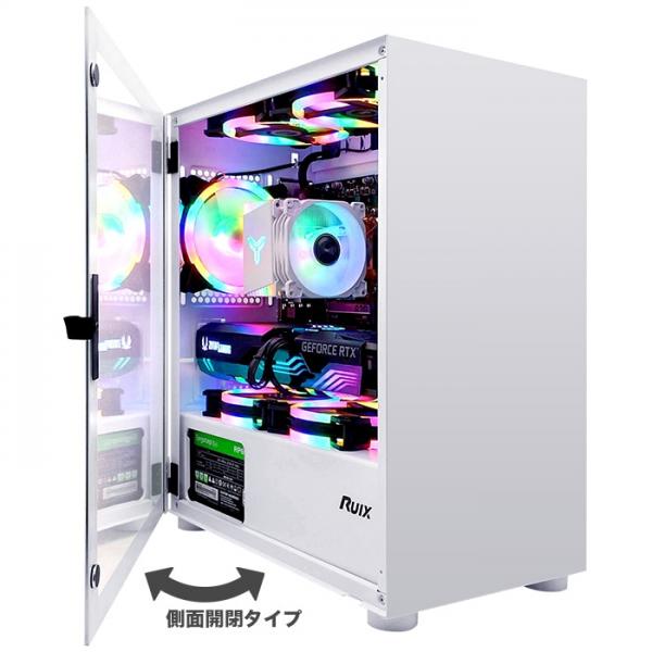 ゲーミングPC ホワイト GeForce RTX3070 第13世代 Corei5 Win11home  SSD500GB メモリ16GB eスポーツ PASOUL 煌 1年保証sub_image4