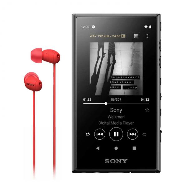 【中古】SONY WALKMAN NW-A105HN ウォークマン　ポータブルオーディオ　プレーヤー ハイレゾ イヤホン(赤)付属モデル ブラック　ストリーミング対応sub_image6