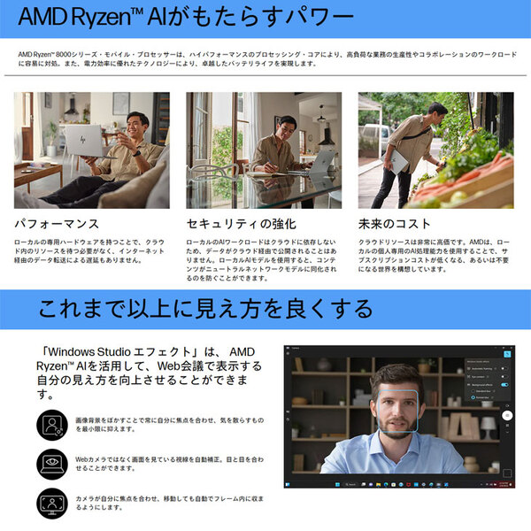 【新品】HP EliteBook 635 Aero G11 A32TQPA-AAAQ Win11Pro[AMD Ryzen 5 メモリ16GB SSD512GB 無線 カメラ Type-C 13.3]:新品sub_image4