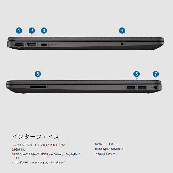 【新品】HP NoteBookPC HP 250R G9/CT 9R4K9AV-AADD 新品 ノート  Windows11 第13世代  [Core i5 1335U メモリ16GB SSD256GB 無線 カメラ テンキー 15.6型]:新品sub_image6
