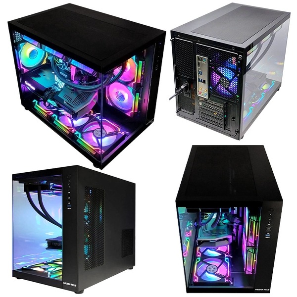 ゲーミングPC デスクトップ 海景房 GMQ360 ブラック GeForce RTX5070Ti 第14世代 Intel Corei7 14700F Win11 SSD500GB メモリ16GB CPU水冷ファンsub_image5