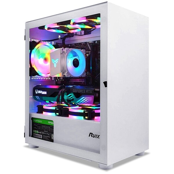 【セール商品】ゲーミングPC モニター32インチフルセット デスクトップ ホワイト プレーン RTX4060 Intel Corei5 12400F win11 SSD500GB メモリ16GB 新品1年保証sub_image2
