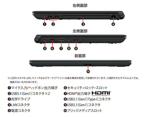 【新品未開封 】東芝 dynabook BJ65/FS　ノート Win10 第10世代 [Corei5 10210U 8GB SSD256GB マルチ 無線 テンキー カメラ 15.6型 ]:新品sub_image3