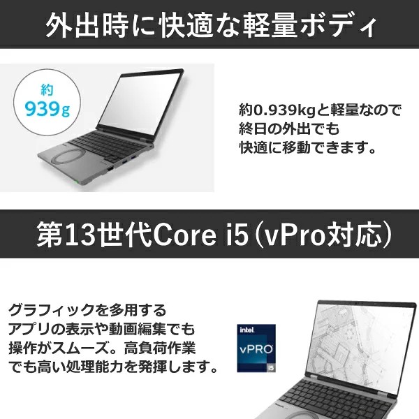 【■新品パソコン】Panasonic CF-SR4RD7AS レッツノート Win11 第13世代 FHD [Core i5 1345U 16GB SSD256GB 無線 指紋認証　カメラ 12.4型]:新品sub_image4