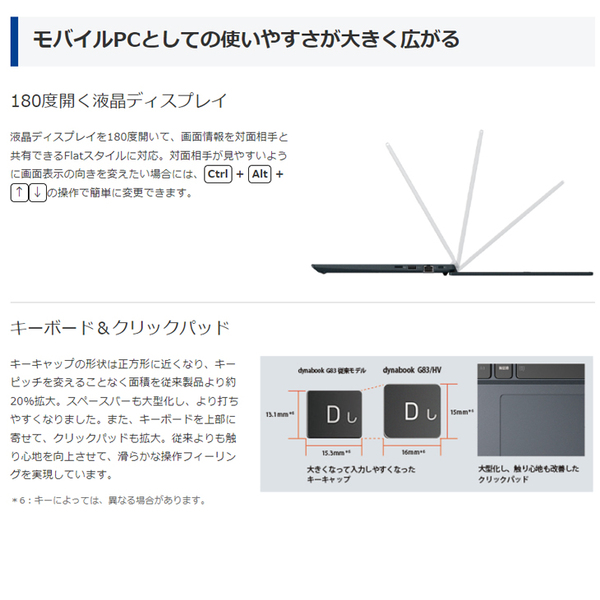 【新品】東芝 DynaBook G83/HU A6G9HUF8D615 Win10Pro Windows11対応 第11世代 フルHD [Core i5 1135G7 8GB 256GB カメラ 13.3型]:新品sub_image4