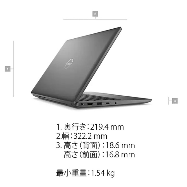 【新品パソコン】DELL Latitude 14 3440 NBLA130-004N1　ノート Win11 第13世代 フルHD[Corei5 1335U メモリ16GB SSD256GB カメラ 14型]:新品sub_image6