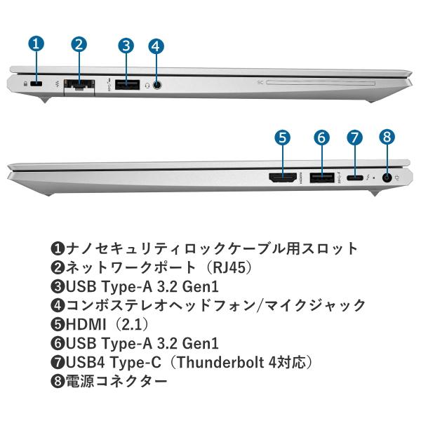 【新品パソコン】HP EliteBook 630 G10 B1TM9PA#ABJ Win11Pro [Corei5 1335U メモリ8GB SSD256GB 無線 カメラ Type-C]:新品sub_image5