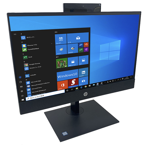 HP ProOne 600G4 AIO 中古 一体型デスク Office Win10 第8世代 無線キー・マウス付[Core i3 8100T メモリ8GB SSD512GB DVD 無線 カメラ 21.5型]sub_image2