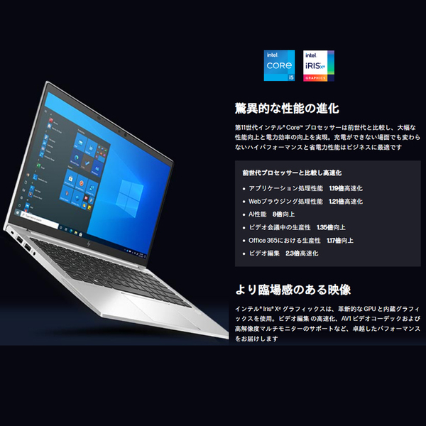 【中古パソコン】HP EliteBook 830 G8 Win11Pro[Corei7 1185G7 メモリ32GB SSD512GB 無線 カメラ Type-C 13.3型 フルHD 13.3型]:良品sub_image4