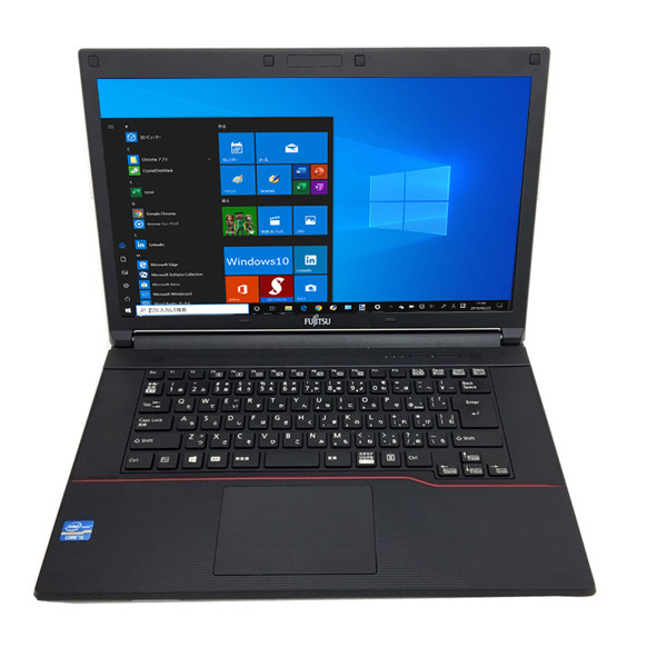 【中古パソコン】富士通 A573/G 中古 ノートパソコン Office Win10 高速SSD塔載 第3世代 [corei5 3340M 2.7GHz 4G SSD128GB 無線 15.6型 ] :訳ありsub_image1