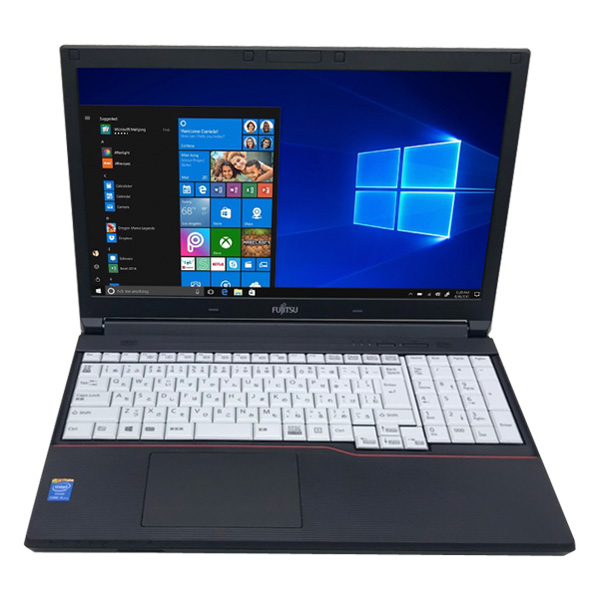 富士通 A744/H 中古 ノートパソコン Office Win10 Home テンキー(白) 第4世代 [corei5 4300M 2.6GHz 8G SSD240GB マルチ 無線 15.6型 A4 ] :良品sub_image1