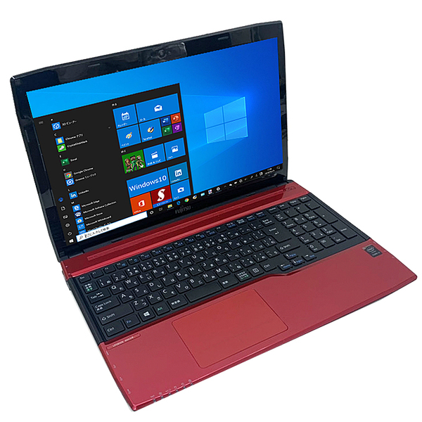 富士通 LIFEBOOK AH45/R 中古 ノート Office Win10 第4世代  [Core i3 4010U 8GB SSD256GB Blu-ray 無線 テンキー カメラ 15.6型 レッド ] :美品sub_image2