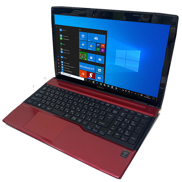 富士通 LIFEBOOK AH45/R 中古 ノート Office Win10 第4世代  [Core i3 4010U 8GB SSD256GB Blu-ray 無線 テンキー カメラ 15.6型 レッド ] :美品sub_image3