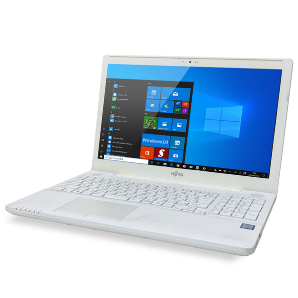 富士通 LIFEBOOK AH50/B3 中古 ノート Office Win10 第7世代 [Core i7 7700HQ 8GB SSD512GB DVDマルチ 無線 BT テンキー カメラ 15.6型 ホワイト ] :良品sub_image1
