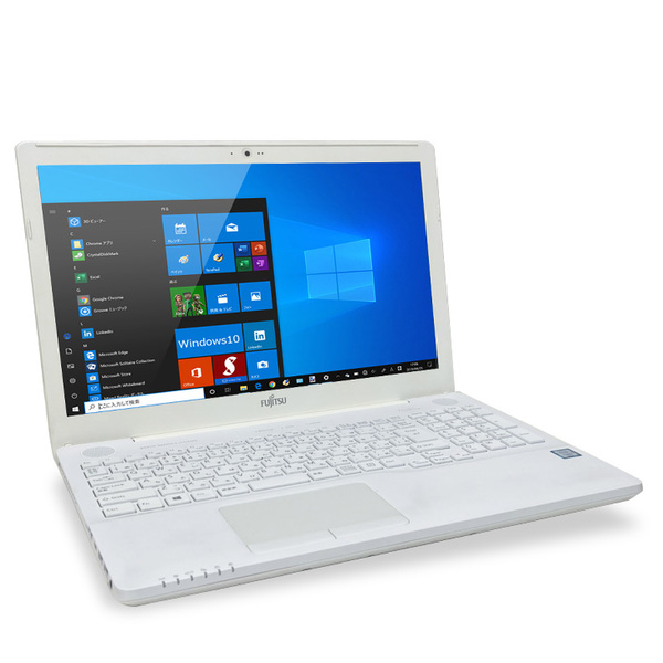 富士通 LIFEBOOK AH50/B3 中古 ノート Office Win10 第7世代 [Core i7 7700HQ 8GB SSD512GB DVDマルチ 無線 BT テンキー カメラ 15.6型 ホワイト ] :良品sub_image2