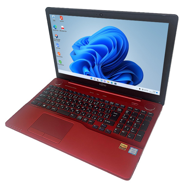 【中古パソコン】富士通 LIFEBOOK AH53 中古 ノート Office Win11 第7世代 [Core i7 7700HQ 8GB SSD512GB Blu-ray 無線 テンキー カメラ 15.6型 レッド ] :良品sub_image3