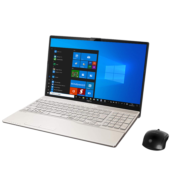 富士通 LIFEBOOK AH53/E2 新品未使用 ノート Office Win10 テンキー カメラ Windows11対応 [Core i7 10510U 8GB 512GB マルチ BT 無線 15.6型 ゴールド ] :新品sub_image2