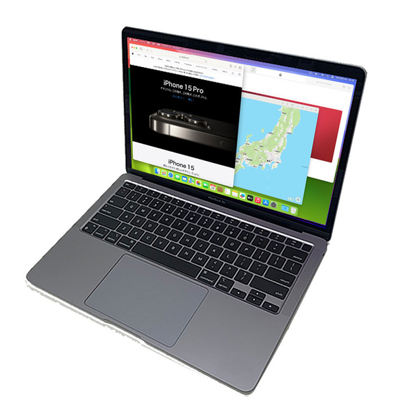 Apple MacBook Air 13.3inch MGN63J/A A2337 Late 2020 選べるOS USキー TouchID [Apple M1チップ8コア 16G 256G 無線 BT カメラ 13.3 純箱 Space Gray] :美品sub_image3
