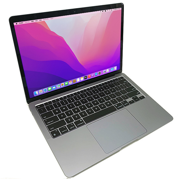 【中古パソコン】Apple MacBook Air 13.3inch MGN73J/A A2337 Late 2020 選べるOS USキー TouchID [Apple M1チップ8コア 8G 512GB 無線 BT カメラ 13.3 純箱 Space Gray] :良品sub_image2