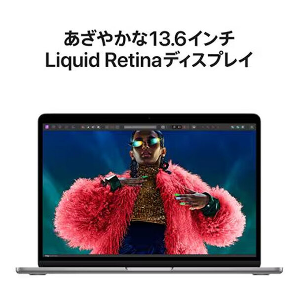 【中古パソコン】Apple MacBook Air 13.6inch MRXN3J/A  A3113 2024 TouchID [Apple M3 8コア 8GB SSD256GB 無線 BT カメラ Spacegray 純箱 ] :美品sub_image3