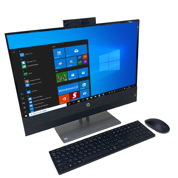 HP Pavilion AIO 24-xa0150jp  中古 一体型デスク Office Win10 home タッチパネル 地デジ 無線キー・マウス リモコン[Core i5 8400T メモリ8GB HDD1TB+SSD128GB 無線 カメラ 23.8型]:美品sub_image2