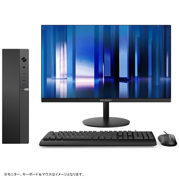 【セール商品】2026オータムセットPASOUL S2 ブラック デスクトップ スタンダード スリムタワー 24インチモニター / キーボード&マウス / WEBROOTアンチウイルス Corei3sub_image4