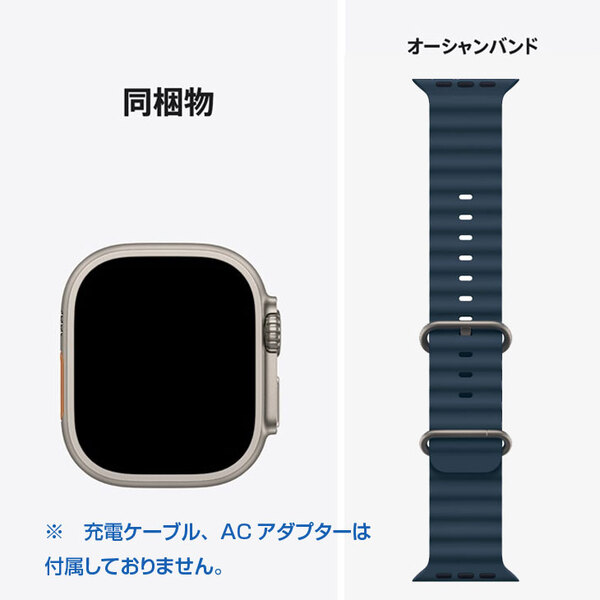 【中古 SIMフリー】アップルウォッチ Apple Watch Ultra 2(GPS-セルラー)49mm 3M577J/A　A2986 [ナチュラル/チタニウムケース ブルーオーシャンバンド] :美品sub_image3
