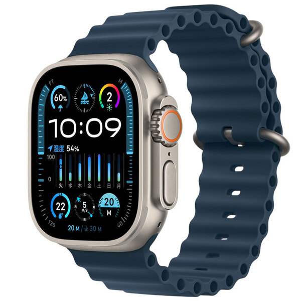 【中古 SIMフリー】アップルウォッチ Apple Watch Ultra 2(GPS-セルラー)49mm 3M577J/A　A2986 [ナチュラル/チタニウムケース ブルーオーシャンバンド] :美品sub_image4