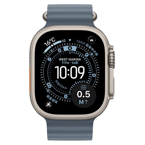 【中古SIMフリー】アップルウォッチ Apple Watch Ultra 3(GPS-セルラー)49mm MEWH4J/A　A3281 ナチュラルチタニウム/ABオーシャンバンド ] :美品sub_image3