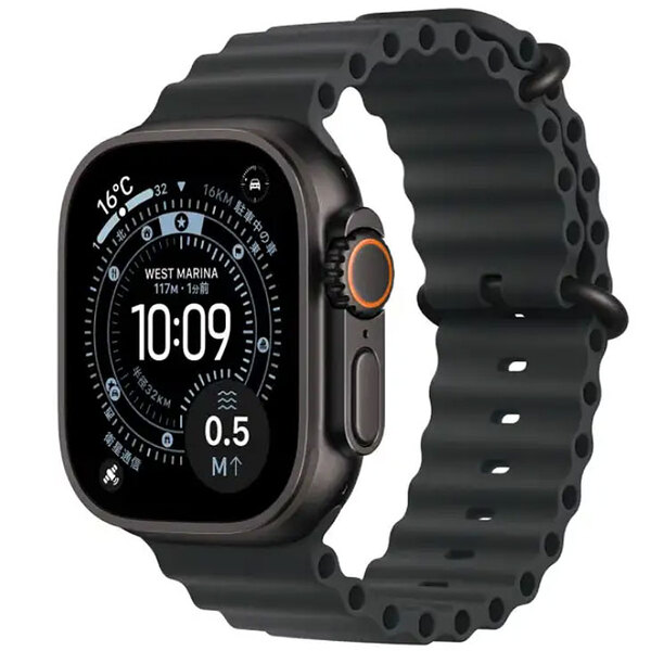【中古SIMフリー】アップルウォッチ Apple Watch Ultra 3(GPS-セルラー)49mm MF0J4J/A　A3281 ブラックチタニウム/オーシャンバンド ] :良品sub_image2