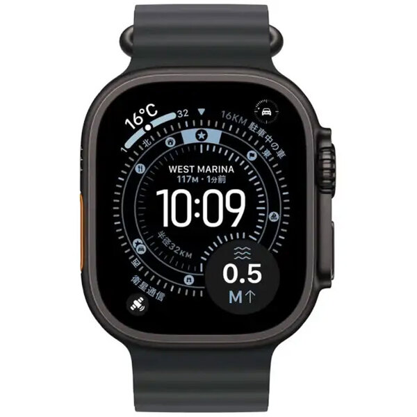 【中古SIMフリー】アップルウォッチ Apple Watch Ultra 3(GPS-セルラー)49mm MF0J4J/A　A3281 ブラックチタニウム/オーシャンバンド ] :良品sub_image3