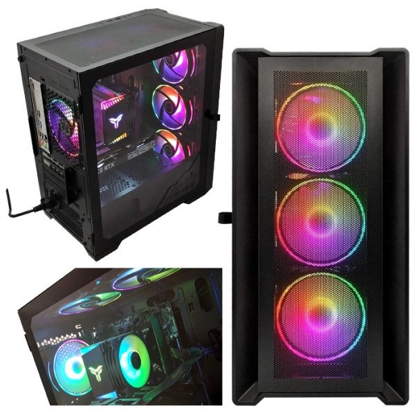 ゲーミングPC デスクトップ ブラック メッシュ 液晶ペンタブレット Wacom Cintiq 16(DTK168)付属 GeForce RTX2060 Corei5 14400F Win11sub_image2