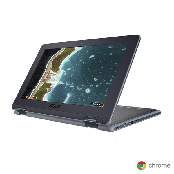 ASUS Chromebook Flip C213NA タッチパネル Chrome OS クロームブック [Celeron N3350 メモリ4GB eMMC32GB BT カメラ11.6型 ダークグレー] :訳あり品sub_image5