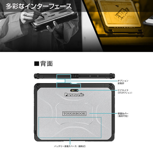 Panasonic TOUGHBOOK タフブック CF-20A03856 現場で活躍 デタッチャブルPC Office [Core m5 6Y57　4GB SSD128GB 無線 BT 10.1型]:良品sub_image5