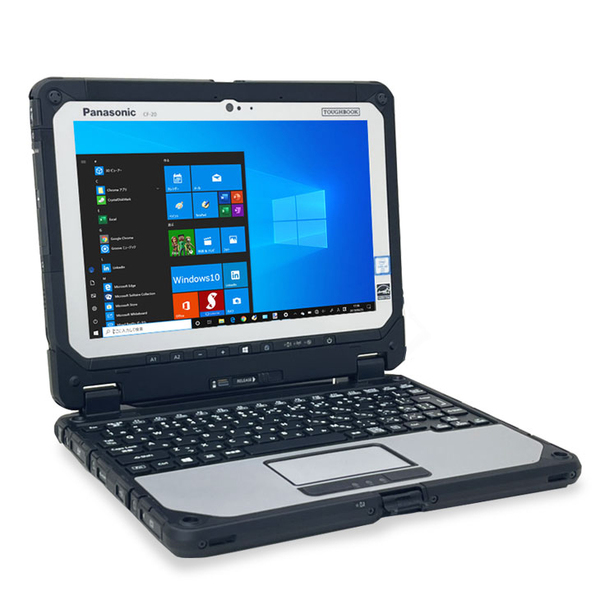 【中古パソコン】Panasonic TOUGHBOOK タフブック CF-20EP740VJ 防塵・防滴 現場で活躍 デタッチャブルPC Office win10[Corei5 7Y57 4GB 128GB 無線 SIM 10.1]:良品sub_image6