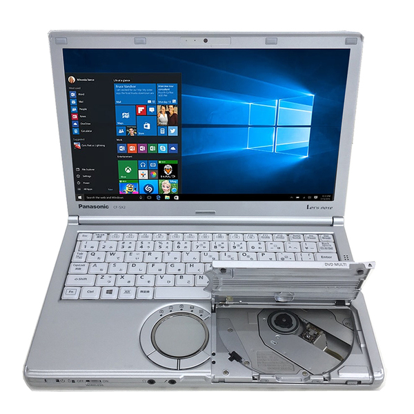 【中古パソコン】Panasonic CF-SX2 選べるオリジナルカラー 中古 ノート Office Win10 [core i5 3320M 2.6GHz 4G SSD240GB マルチ 無線 カメラ 12.1型 ] :訳あり品(2)sub_image1