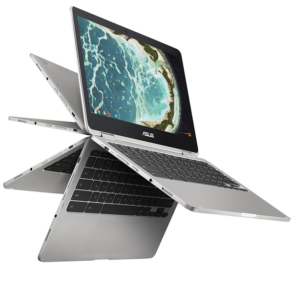 ASUS Chromebook Flip C302C シルバー タッチパネル Chrome OS クロームブック USキー [CoreM 6Y75 メモリ16GB　eMMC64GB BT カメラ12.5型] :良品sub_image2