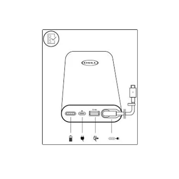 純正 未開封未使用品 Dell USB-C(Type-C)ノートパソコン用モバイルバッテリー 容量18000mAh Power Bank Plus 65Wh PW7018LCsub_image5