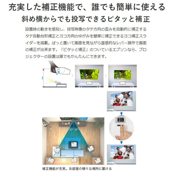 EPSON 液晶プロジェクター EB-W05 使用700時間以下 3300lm WXGA 3LCD方式 HDMI リモコン 2.5kg:良品sub_image2