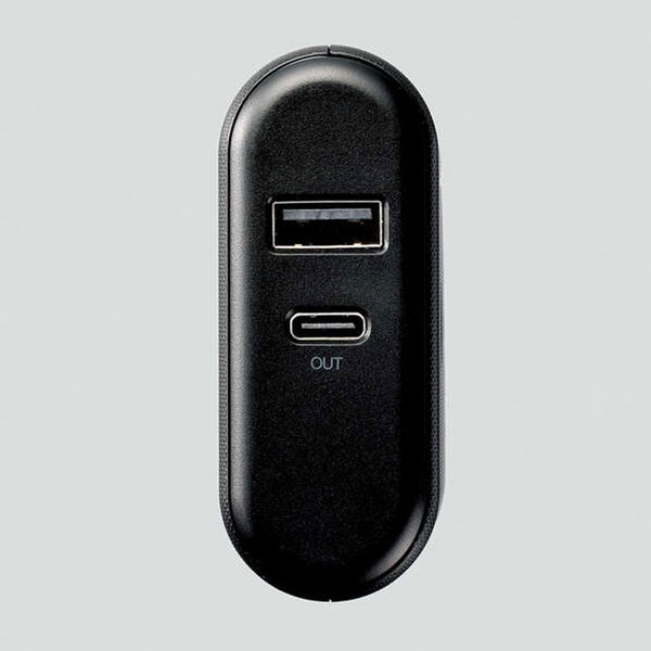 ELECOM エレコム EC-M05BK [5000mAh 充電器一体型 モバイルバッテリー 5V/3A Type-C USB-A 定電流モード おまかせ充電　まとめて充電sub_image2