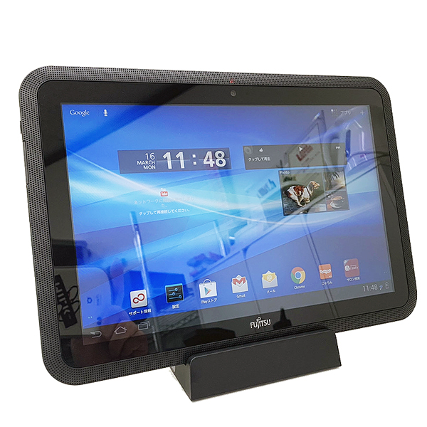 富士通 ARROWS Tab Wi-Fi FAR70A 中古 タブレット Android 4.0.3 [OMAP4430 Dual Core1GHz メモリ1G STR16GB 無線 BT カメラ 10.1型 卓上ホルダ付] :良品sub_image1