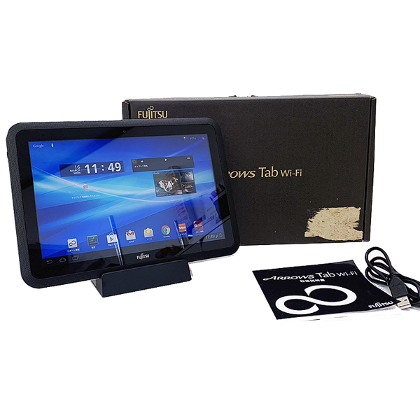 富士通 ARROWS Tab Wi-Fi FAR70A 中古 タブレット Android 4.0.3 [OMAP4430 Dual Core1GHz メモリ1G STR16GB 無線 BT カメラ 10.1型 卓上ホルダ付] :良品sub_image5