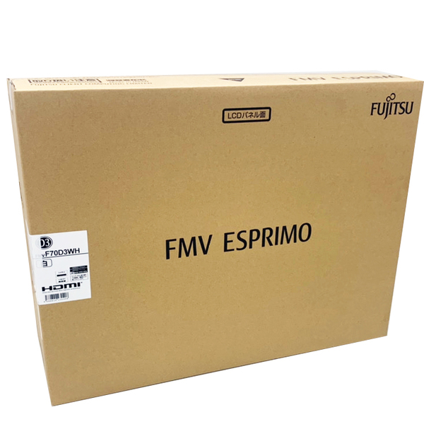 【中古パソコン】富士通 ESPRIMO FH70/D3 一体型デスク MS Office2019H&B Win10 第8世代 無線キー・マウス付[Core i7 8565U メモリ4GB SSD1TB マルチ カメラ 23.8型]:未開封品sub_image3